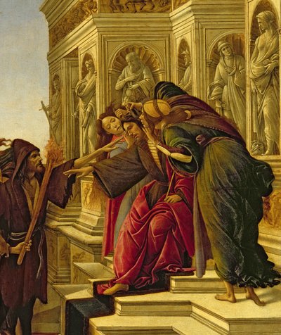 Calumnia de Apeles, 1497-98 (detalle) de Sandro Botticelli